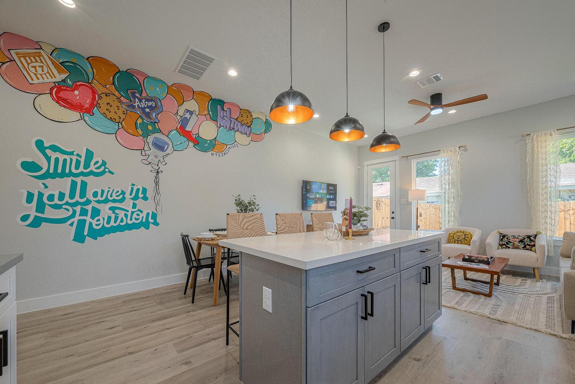 Modern Home Near Downtown With Fast Wifi, Bbq, Games & Ev Equipped! Houston Luaran gambar